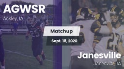 Matchup: AGWSR vs. Janesville  2020