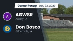 Recap: AGWSR  vs. Don Bosco  2020