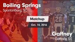 Matchup: Boiling Springs vs. Gaffney  2016