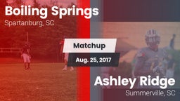 Matchup: Boiling Springs vs. Ashley Ridge  2017