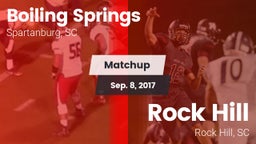 Matchup: Boiling Springs vs. Rock Hill  2017