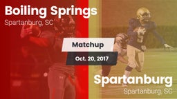 Matchup: Boiling Springs vs. Spartanburg  2017