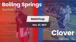 Matchup: Boiling Springs vs. Clover  2017