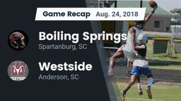 Recap: Boiling Springs  vs. Westside  2018