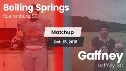 Matchup: Boiling Springs vs. Gaffney  2019