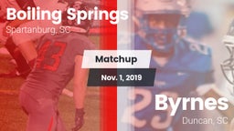Matchup: Boiling Springs vs. Byrnes  2019