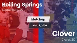Matchup: Boiling Springs vs. Clover  2020