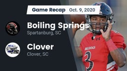 Recap: Boiling Springs  vs. Clover  2020
