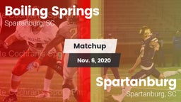 Matchup: Boiling Springs vs. Spartanburg  2020