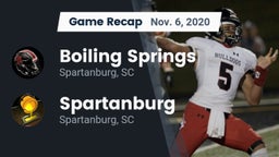 Recap: Boiling Springs  vs. Spartanburg  2020