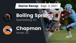 Recap: Boiling Springs  vs. Chapman  2021