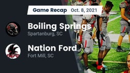 Recap: Boiling Springs  vs. Nation Ford  2021