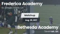 Matchup: Frederica Academy vs. Bethesda Academy 2017