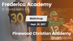 Matchup: Frederica Academy vs. Pinewood Christian Academy 2017