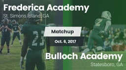 Matchup: Frederica Academy vs. Bulloch Academy  2017