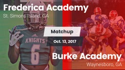 Matchup: Frederica Academy vs. Burke Academy  2017