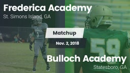 Matchup: Frederica Academy vs. Bulloch Academy 2018