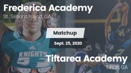 Matchup: Frederica Academy vs. Tiftarea Academy  2020