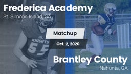 Matchup: Frederica Academy vs. Brantley County  2020