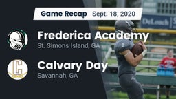 Recap: Frederica Academy  vs. Calvary Day  2020