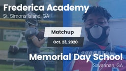 Matchup: Frederica Academy vs. Memorial Day School 2020