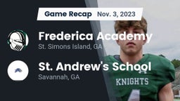 Recap: Frederica Academy  vs. St. Andrew's School 2023