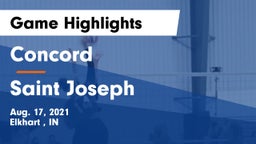 Concord  vs Saint Joseph  Game Highlights - Aug. 17, 2021
