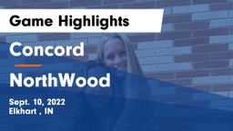 Concord  vs NorthWood  Game Highlights - Sept. 10, 2022