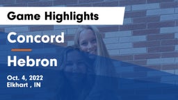 Concord  vs Hebron Game Highlights - Oct. 4, 2022