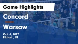Concord  vs Warsaw  Game Highlights - Oct. 6, 2022