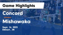 Concord  vs Mishawaka  Game Highlights - Sept. 16, 2023