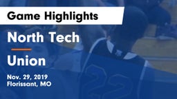 North Tech  vs Union  Game Highlights - Nov. 29, 2019