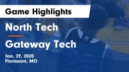 North Tech  vs Gateway Tech  Game Highlights - Jan. 29, 2020