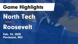 North Tech  vs Roosevelt Game Highlights - Feb. 24, 2020