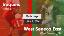 Matchup: Iroquois vs. West Seneca East  2016