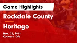 Rockdale County  vs Heritage  Game Highlights - Nov. 22, 2019
