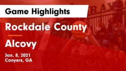 Rockdale County  vs Alcovy  Game Highlights - Jan. 8, 2021