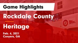 Rockdale County  vs Heritage  Game Highlights - Feb. 6, 2021