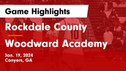 Rockdale County  vs Woodward Academy Game Highlights - Jan. 19, 2024