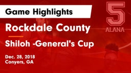 Rockdale County  vs Shiloh -General's Cup Game Highlights - Dec. 28, 2018