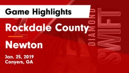 Rockdale County  vs Newton  Game Highlights - Jan. 25, 2019