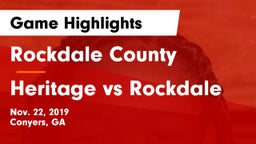 Rockdale County  vs Heritage vs Rockdale Game Highlights - Nov. 22, 2019