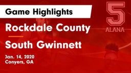 Rockdale County  vs South Gwinnett Game Highlights - Jan. 14, 2020