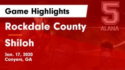 Rockdale County  vs Shiloh Game Highlights - Jan. 17, 2020