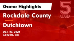 Rockdale County  vs Dutchtown  Game Highlights - Dec. 29, 2020