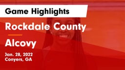 Rockdale County  vs Alcovy  Game Highlights - Jan. 28, 2022