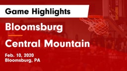 Bloomsburg  vs Central Mountain  Game Highlights - Feb. 10, 2020