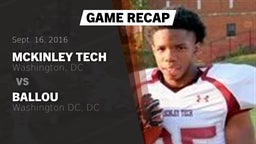 Recap: McKinley Tech  vs. Ballou  2016
