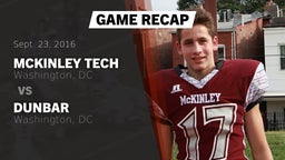 Recap: McKinley Tech  vs. Dunbar  2016