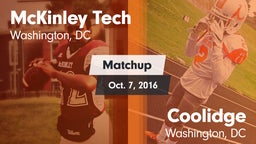 Matchup: McKinley Tech vs. Coolidge  2016